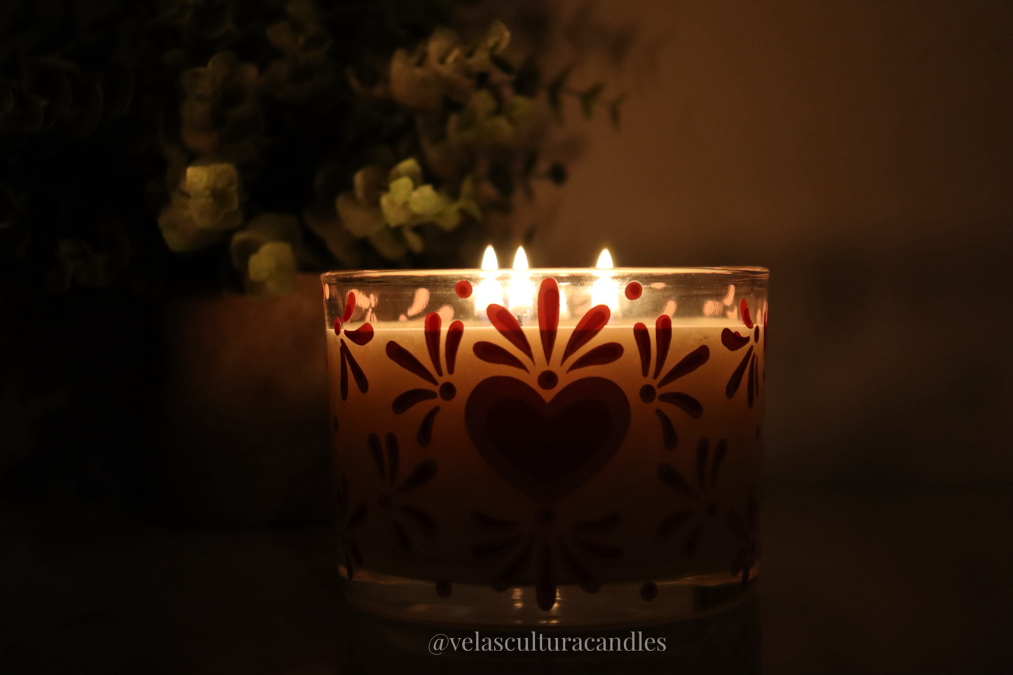 Te Amo 3 wick candle
